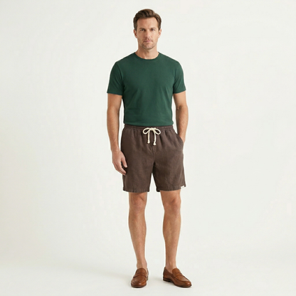 Men's Slim Fit Drawstring Beach Shorts