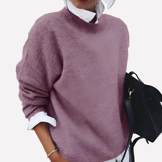 Women's Wool Crew Neck Sweater - Vonnera