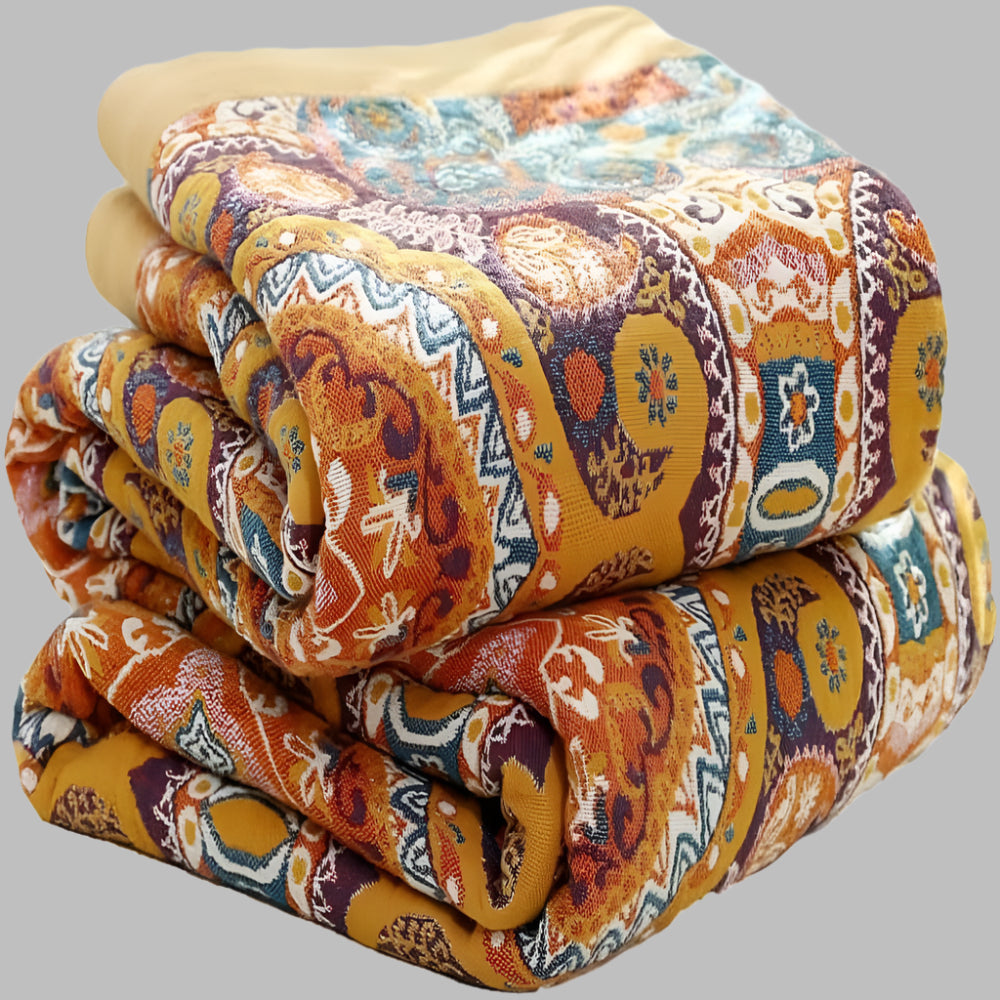 Reversible Boho Blanket Dual Sided Design