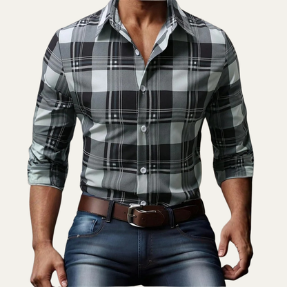 Men's Western Style Shirt Cowboy Print
