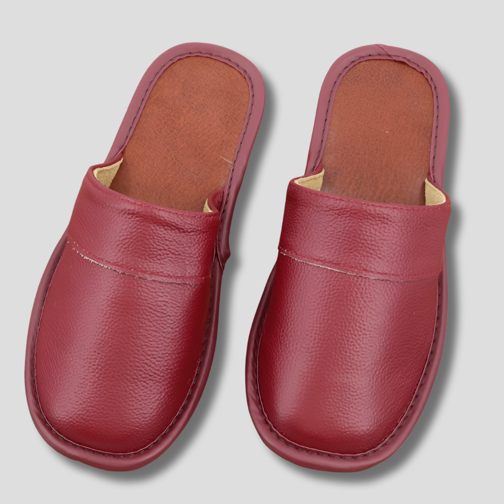 Men's Leather Slippers - Vonnera