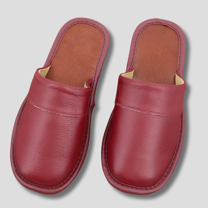 Men's Leather Slippers - Vonnera