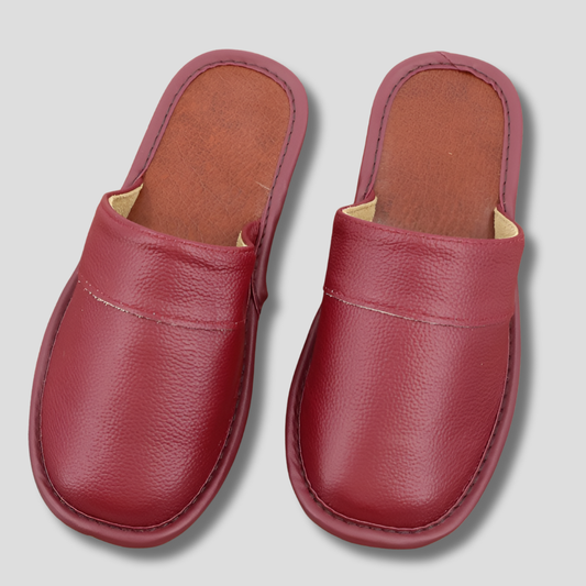 Men's Leather Slippers - Vonnera