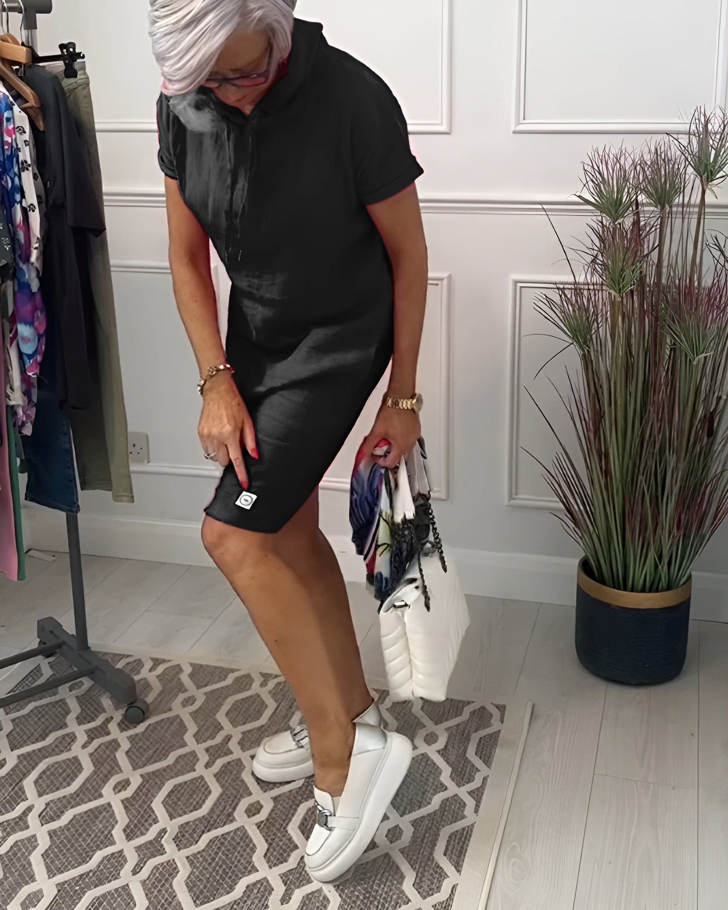 Women's Casual Dress Short Sleeve Knee Length