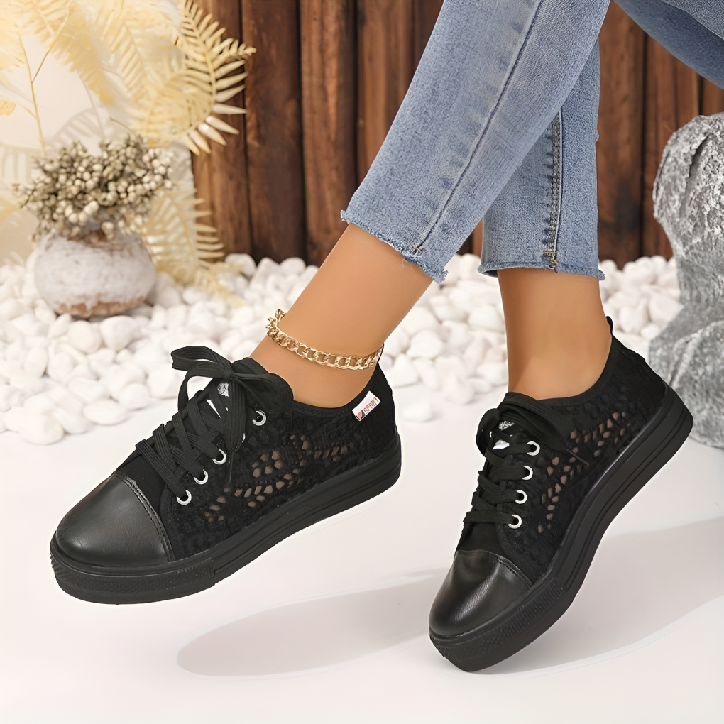 Women's Lace Sneakers Casual Fashion - Vonnera