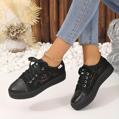 Women's Lace Sneakers Casual Fashion - Vonnera