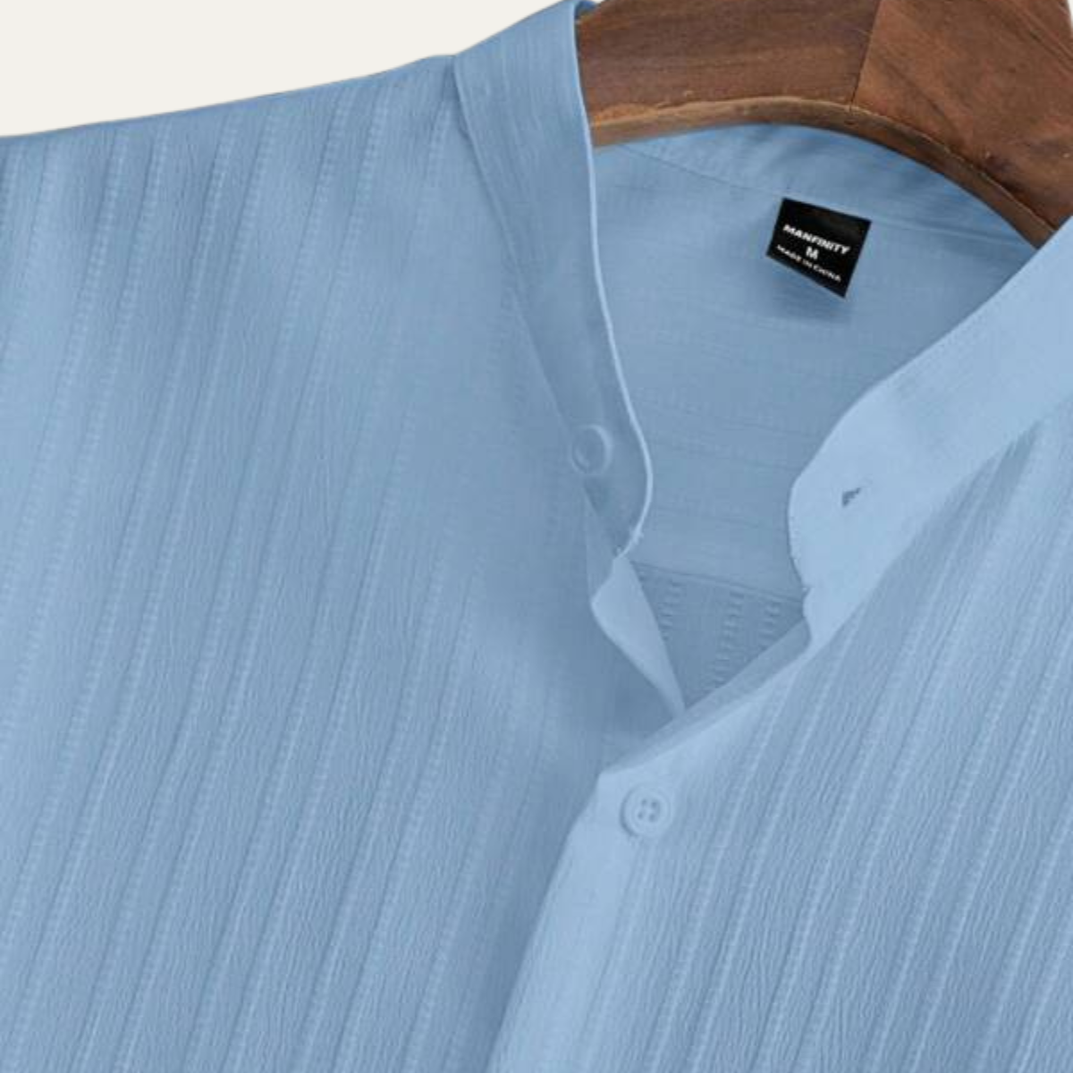 Men's Linen Summer Shirt And Pants Set Soft Beige