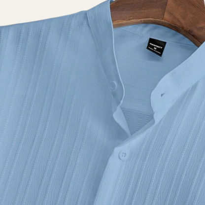 Men's Linen Summer Shirt And Pants Set Soft Beige