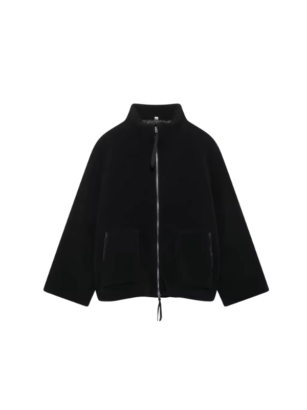 Soft Oversized Sherpa Fleece Jacket For Cold Weather