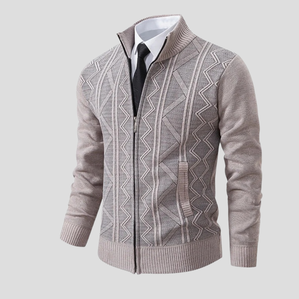 Men's Knit Cardigan Sweater Layering Piece
