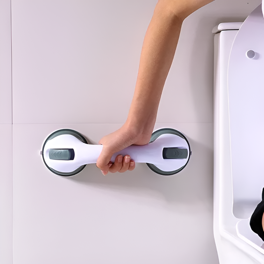 Bath Suction Grab Bar Stainless Steel Safety Handle