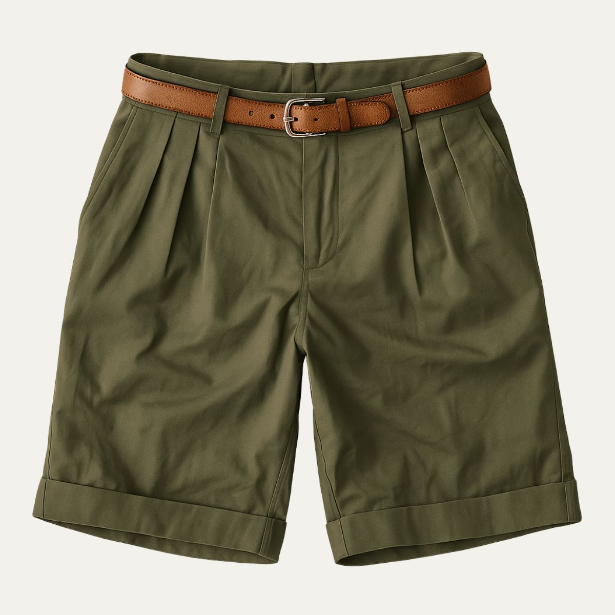 Henwick Men's Linen Shorts Tailored Summer Beige