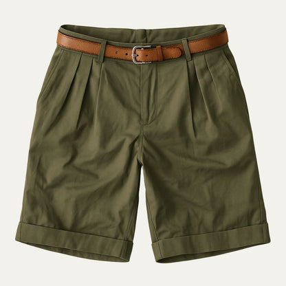 Henwick Men's Linen Shorts Tailored Summer Beige