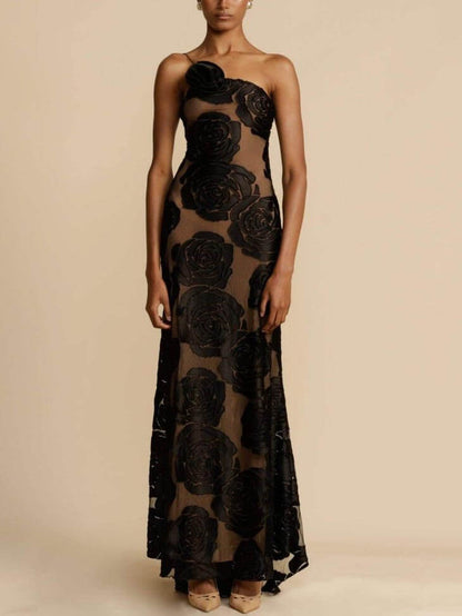Women's Floral Maxi Dress For Wedding Guest