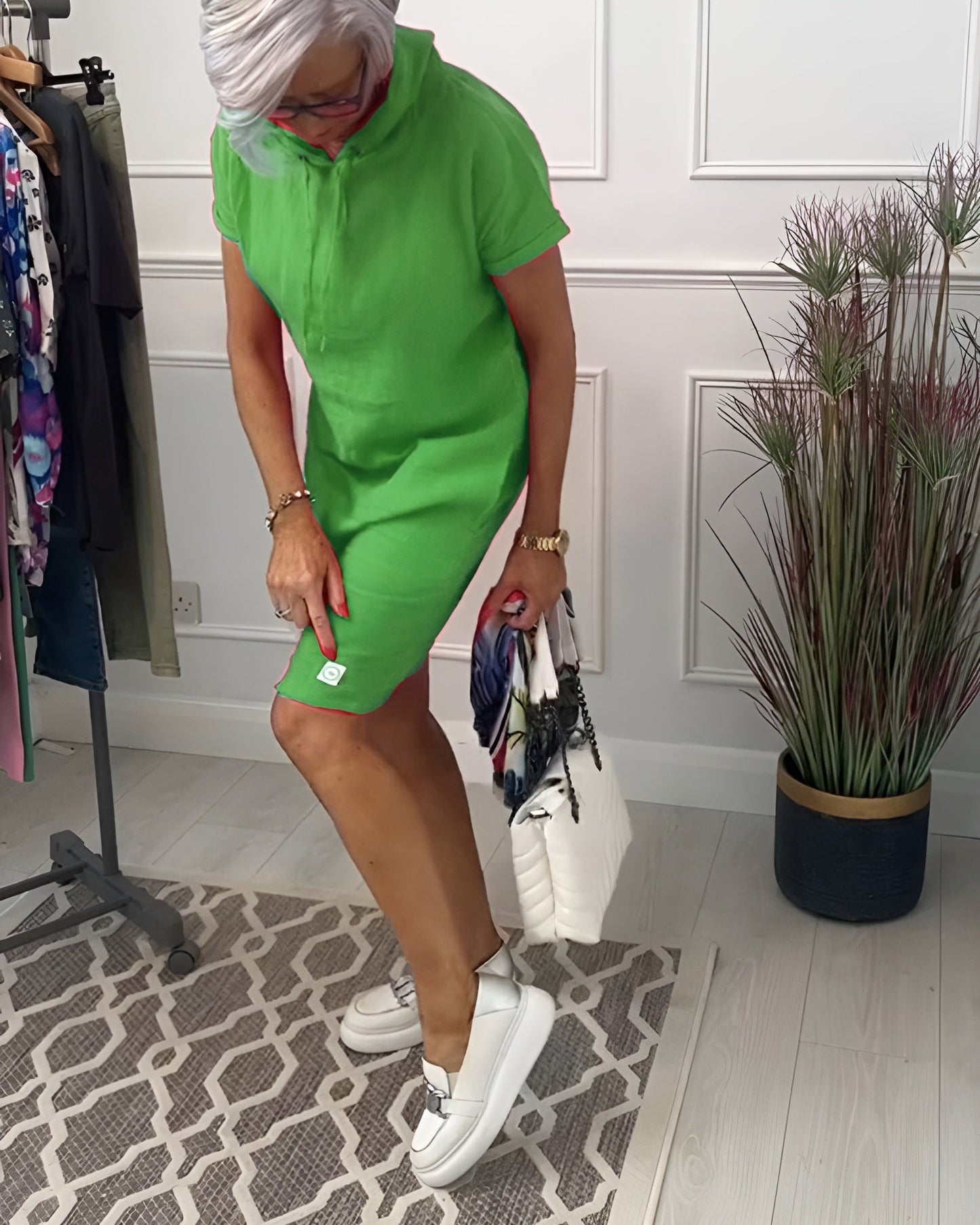 Women's Casual Dress Short Sleeve Knee Length