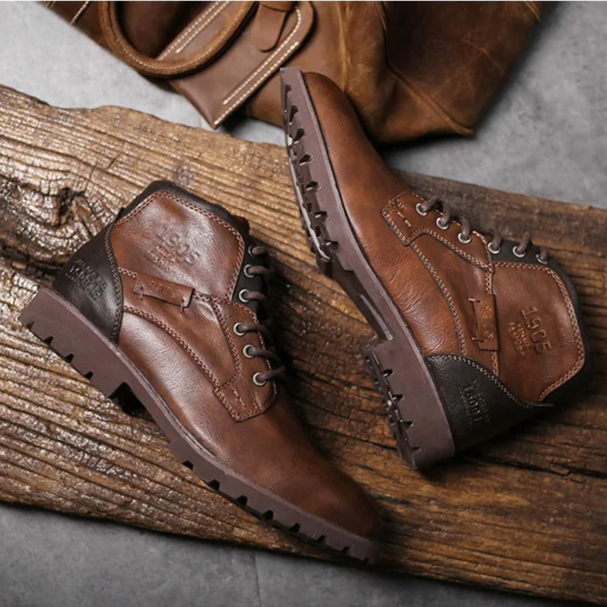 Men's Leather Combat Boots