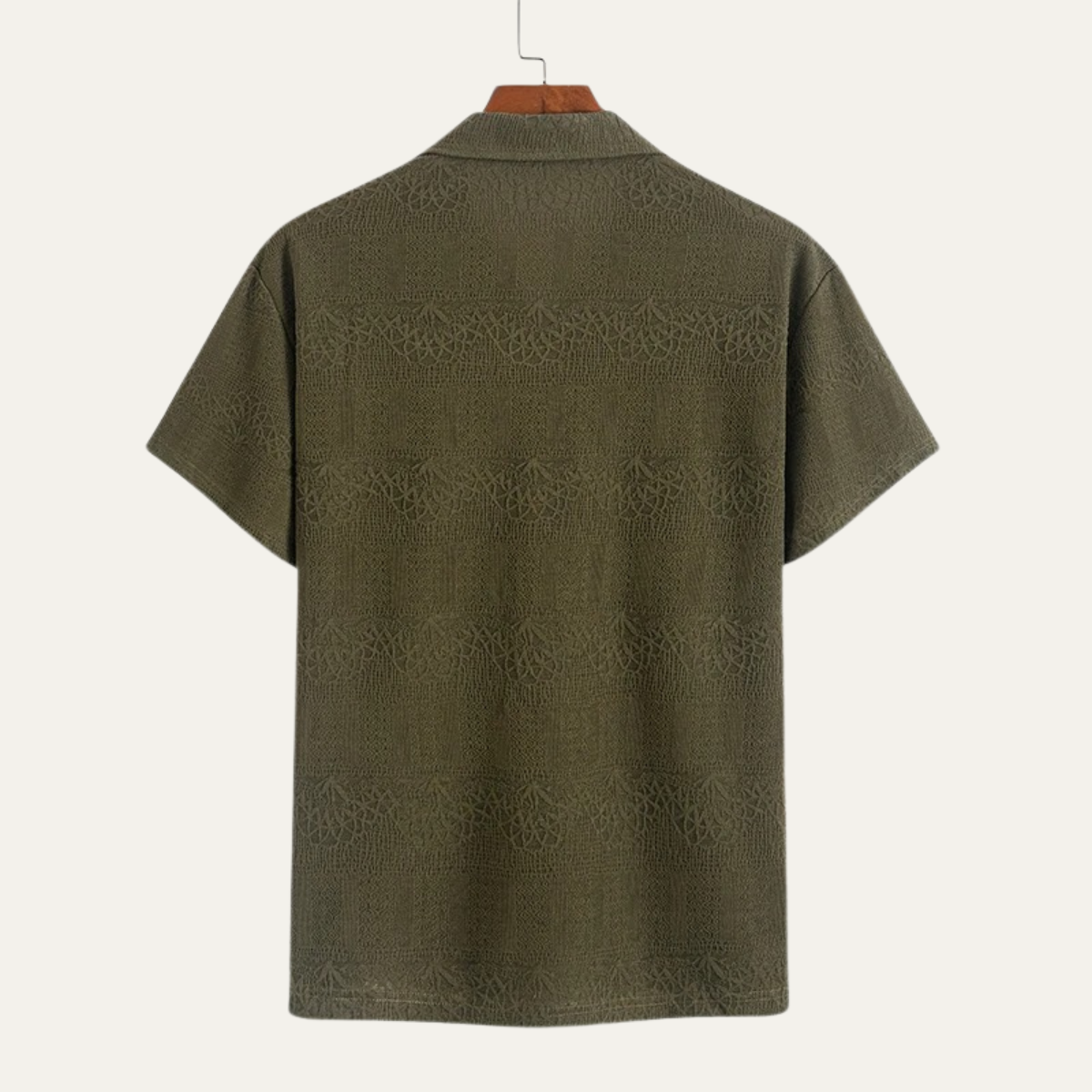 Men's Breathable Knitted Polo Shirt V Neck