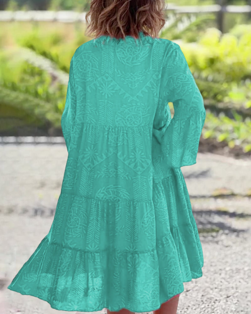 Women's Boho Flowy Maxi Dress Loose Fit