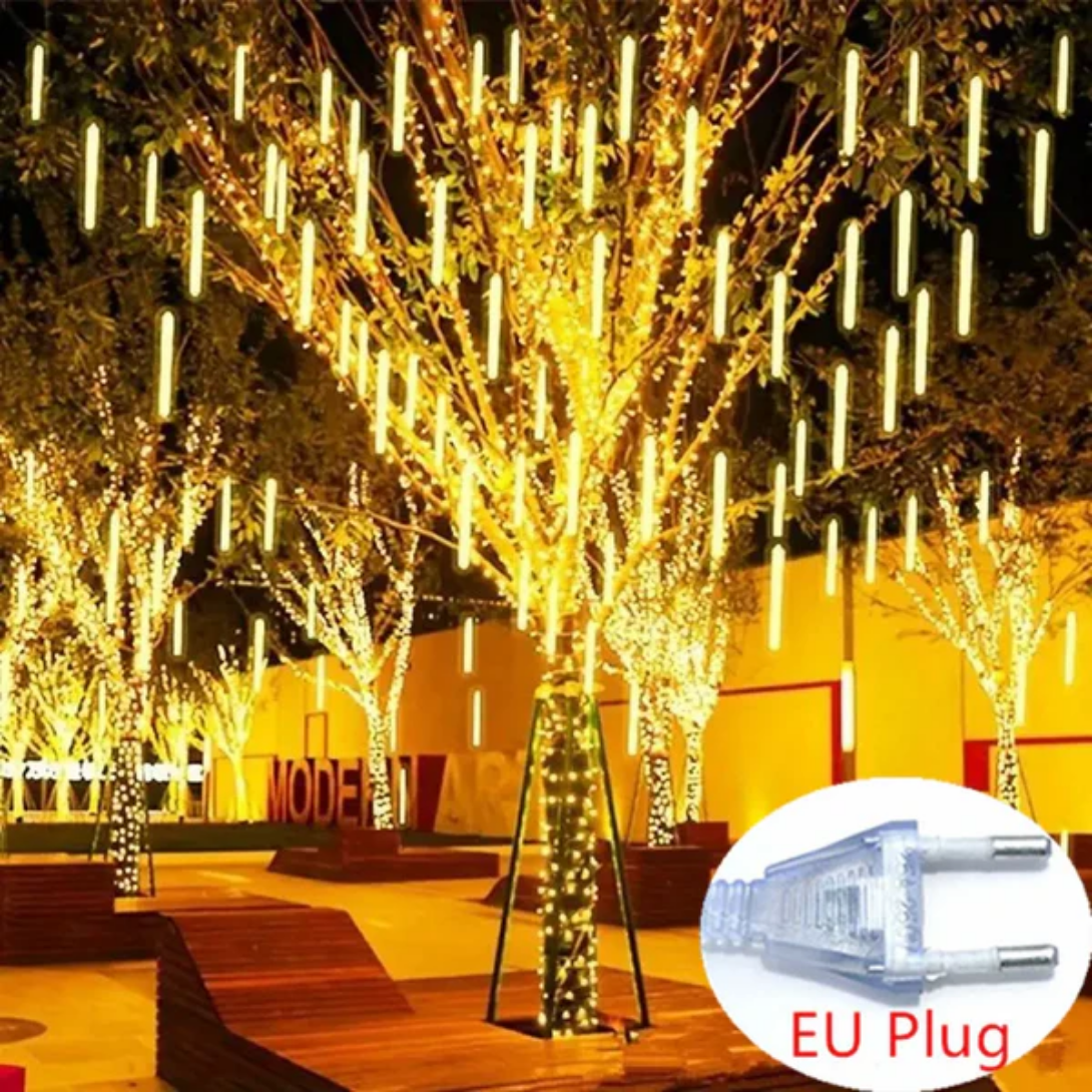Led Meteor Shower String Lights
