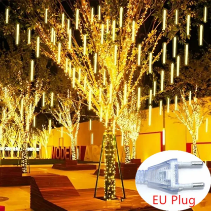 Led Meteor Shower String Lights