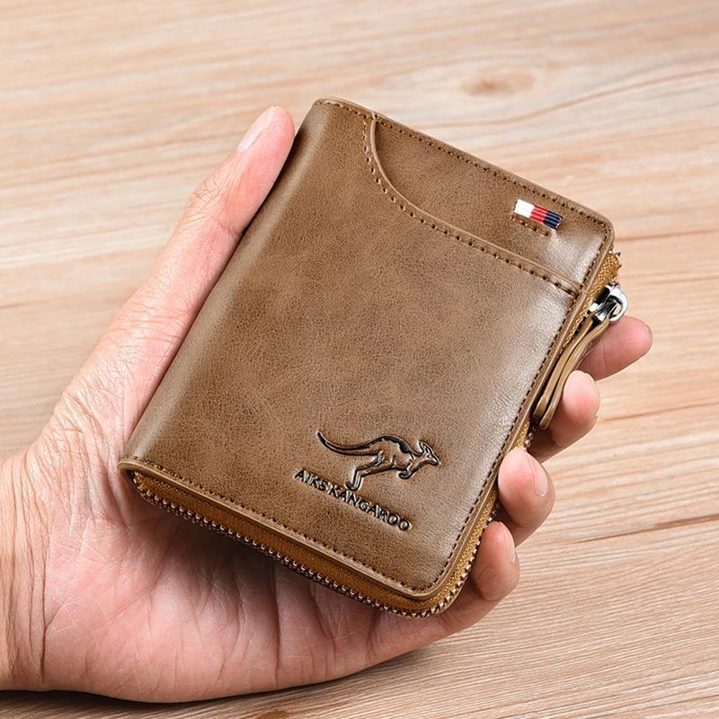 Compact Leather Wallet Rfid Blocking