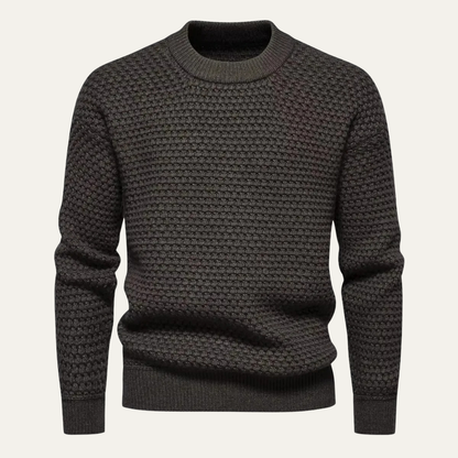 Men's Classic Crew Neck Knitted Sweater - Vonnera