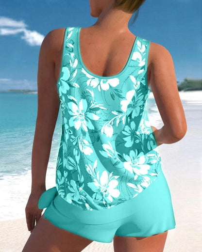 Women's Two Piece Tankini Swimsuit Set