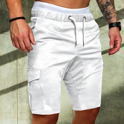 Men's Cargo Shorts Polyester Beige