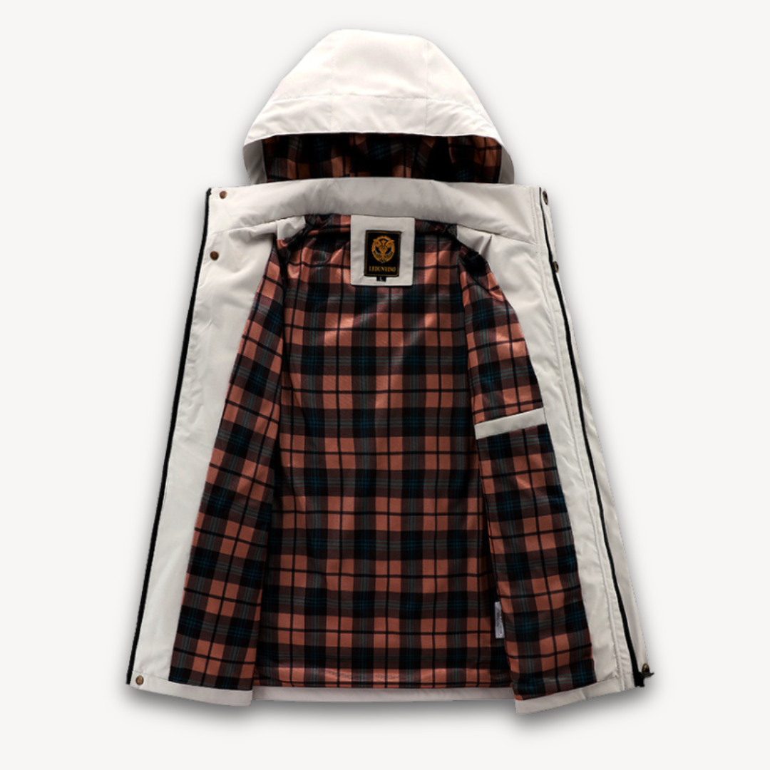 Men's Waterproof Winter Parka Jacket With Hood