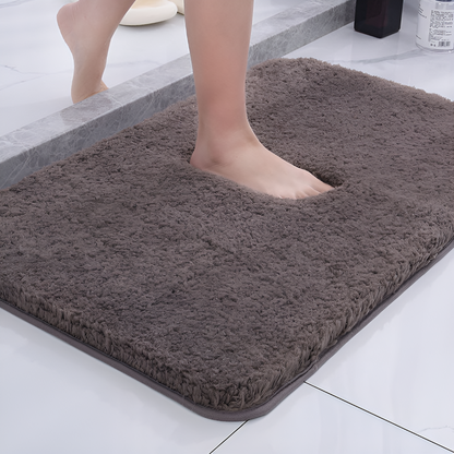 Soft Bathroom Mat Comfortable Anti-Slip Gray
