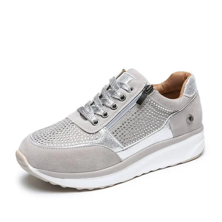 Women's Crystal Accent Platform Sneakers