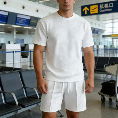 Men's Summer T Shirt And Shorts Set