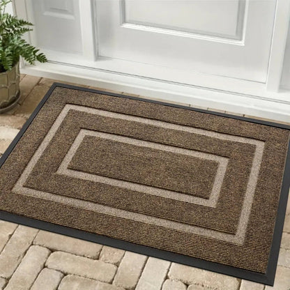 Rubber Door Mat Water-Resistant All-Season