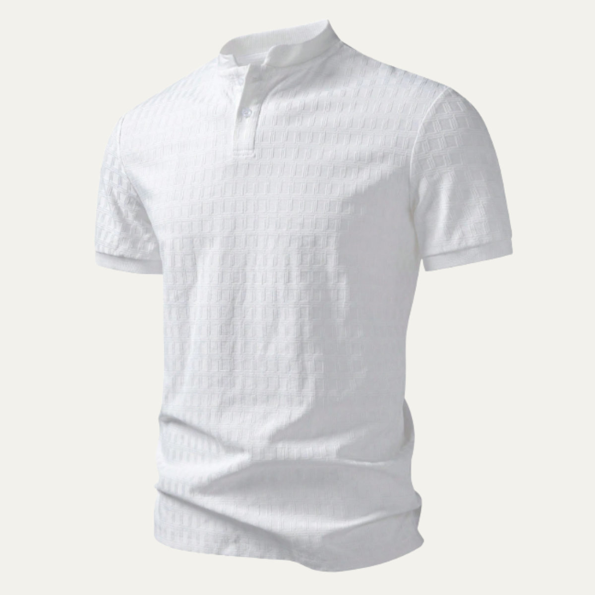 Men's Classic Polo Shirt Textured Cotton Summer Wear