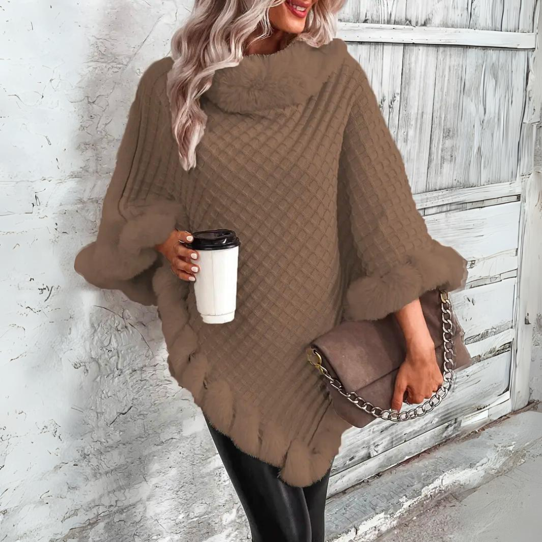 Women's Knitted Cape Warm Sophisticated