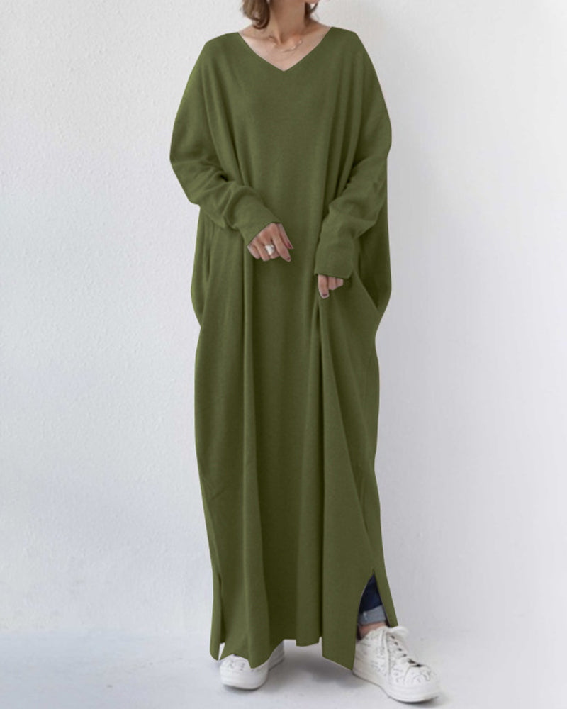 Women's Long Sleeve Winter Maxi Dress