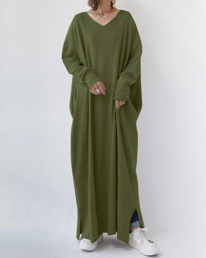 Women's Long Sleeve Winter Maxi Dress
