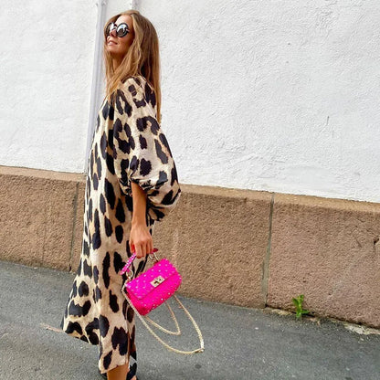 Linda Women's Leopard Print Dress