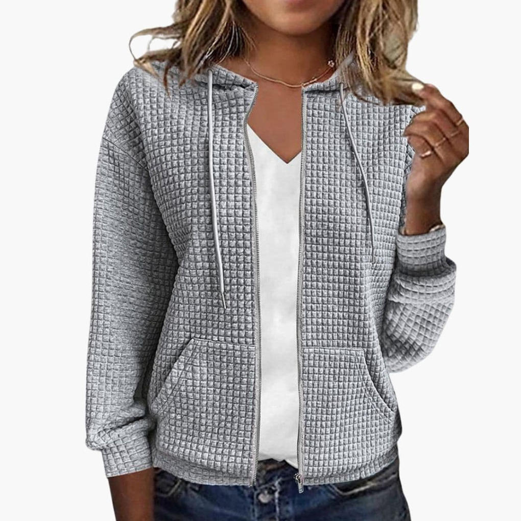 Women's Zip Up Hoodie Drawstring