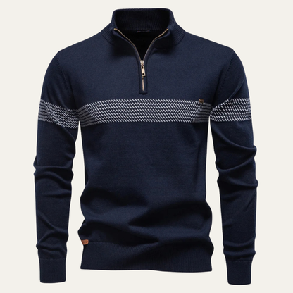 Men's Half Zip Knit Sweater Business Casual - Vonnera