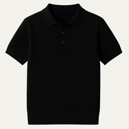 Men's Knitted Polo Shirt - Vonnera