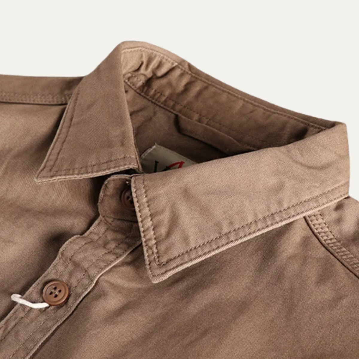 Men's Utility Shirt Jacket Vintage Washed Cotton