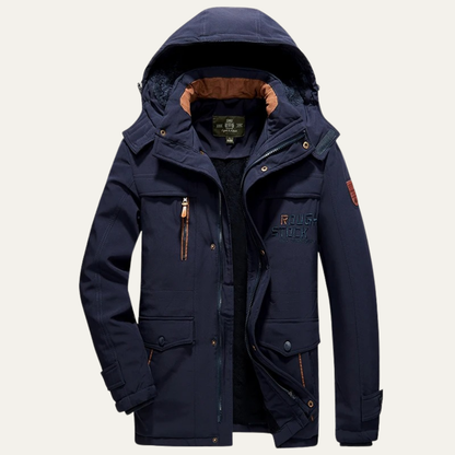 Men's Warm Hooded Parka Jacket - Vonnera