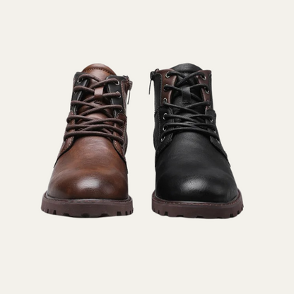 Stanhope Men's Ankle Biker Boots Durable Leather