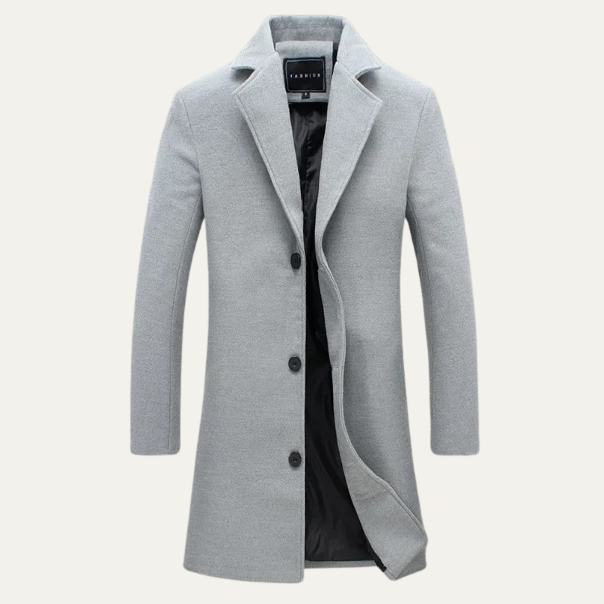 Men's Long Wool Coat Smart Casual