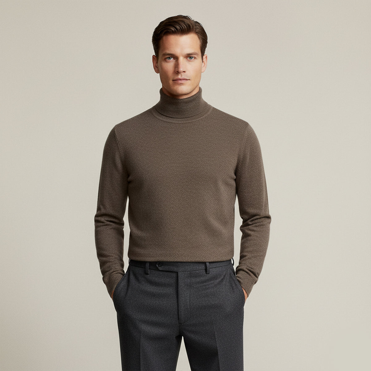 Men's Merino Turtleneck Sweater
