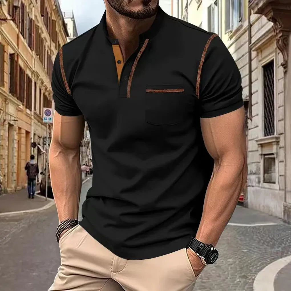Men's Polo Shirt Cotton Elegant White - Vonnera