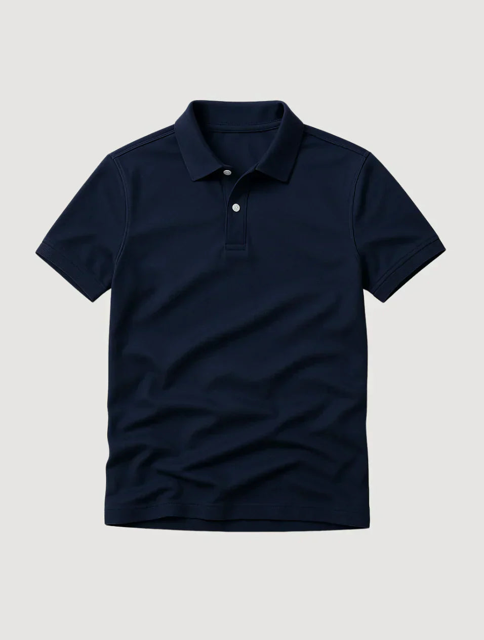 Men's Navy Blue Polo Shirt Cotton