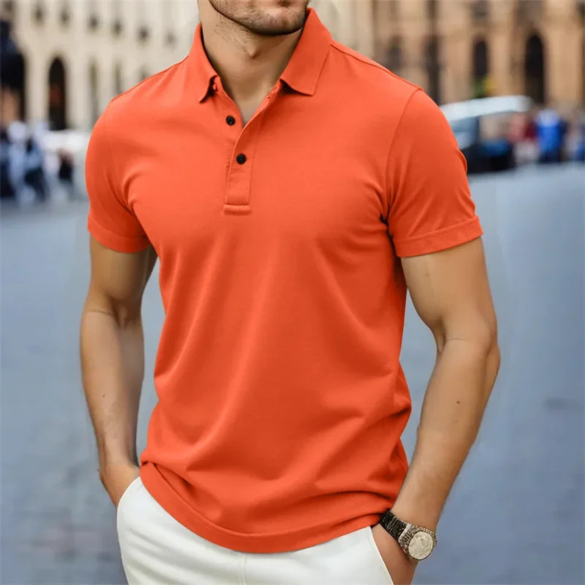 Men's Classic Short Sleeve Polo Shirt