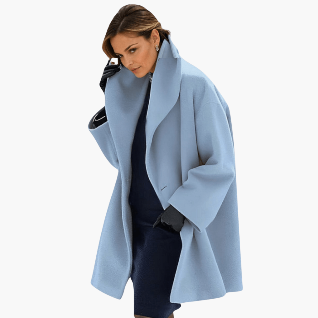 Women's Long Sleeve Wide Collar Jacket - Vonnera